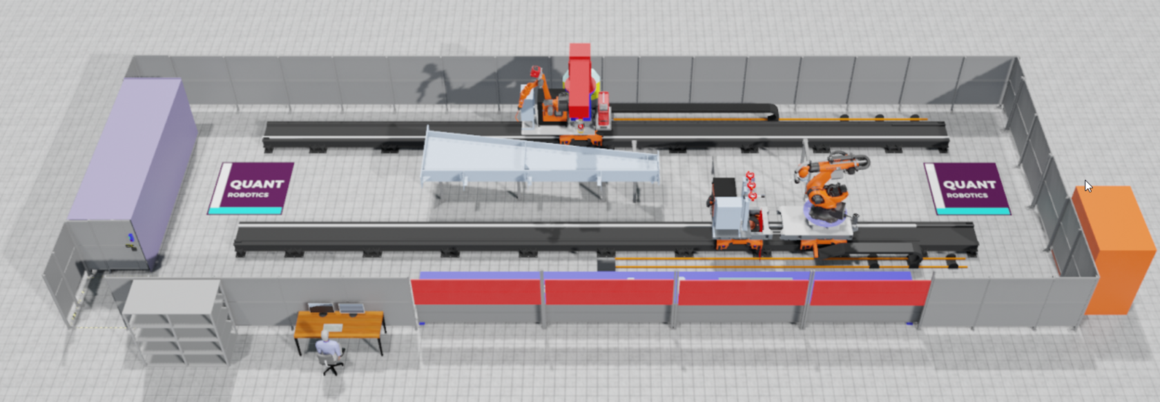 3D Robotic Cell Simulation